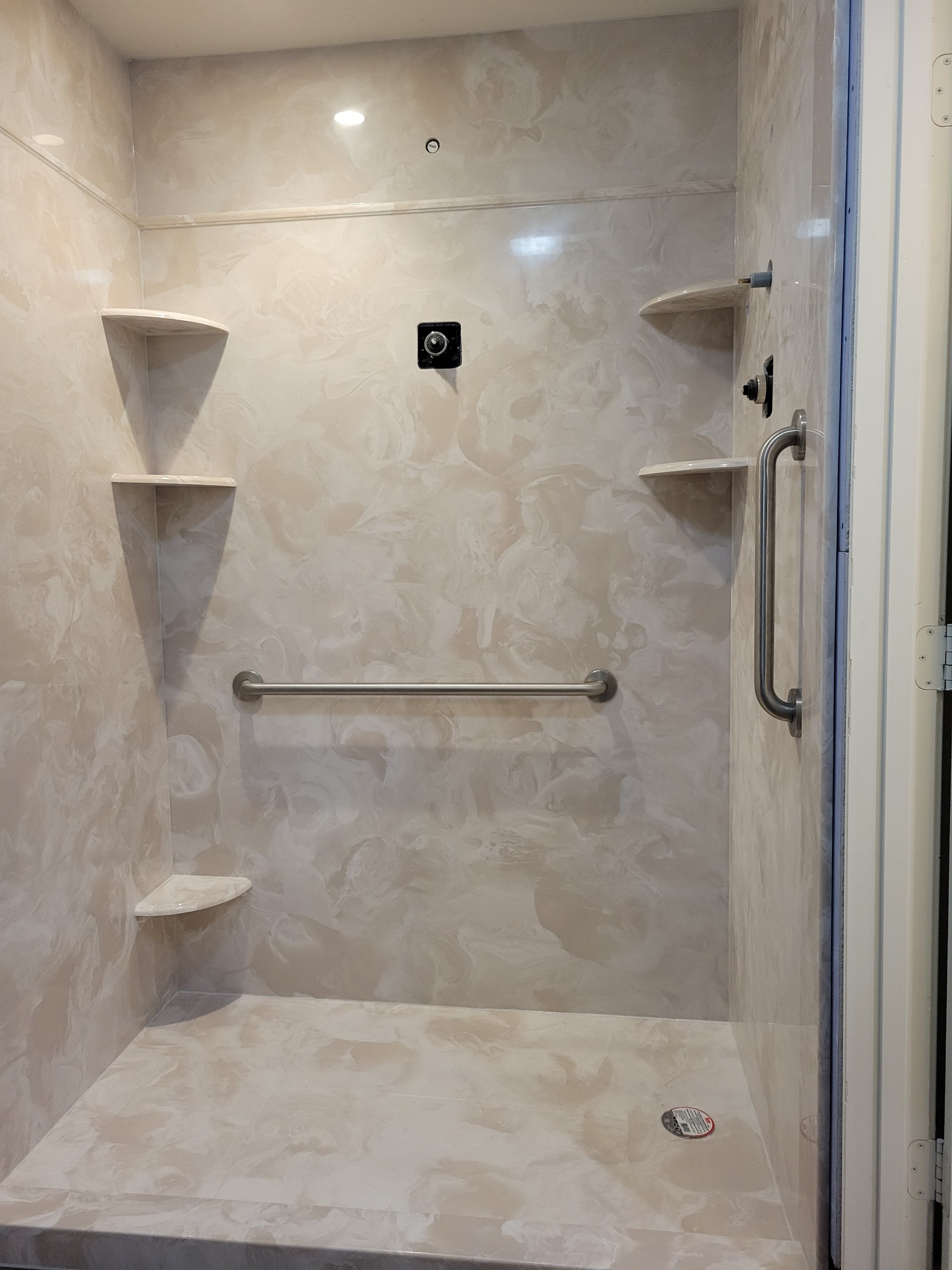 cultured marble bathtub conversion