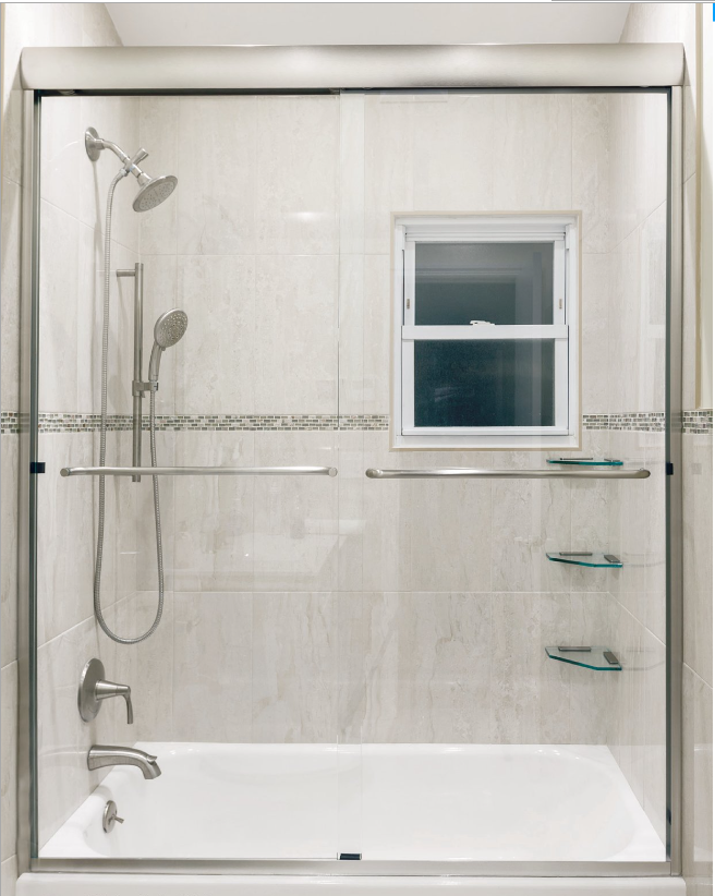 custom shower doors semi frameless shower door