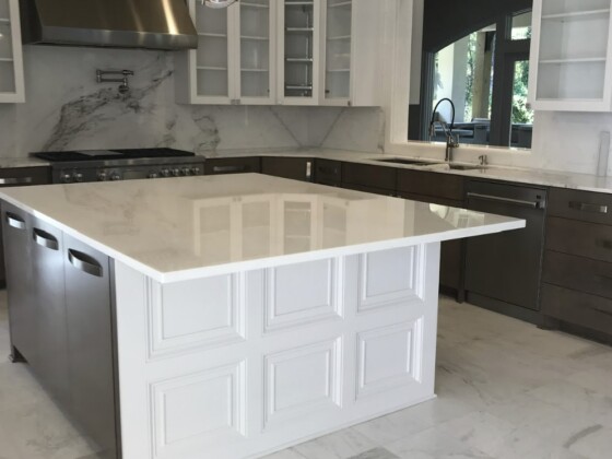 elegant white countertop