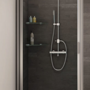 custom shower doors framed swing door