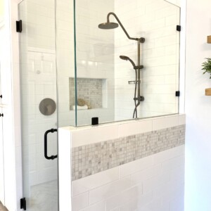 custom bathroom shower door