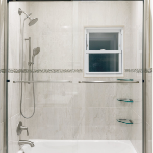 custom shower doors semi frameless shower door