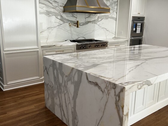 white countertop