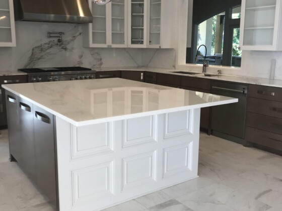 white island countertop