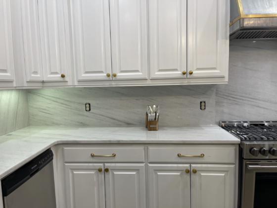 white cabinets